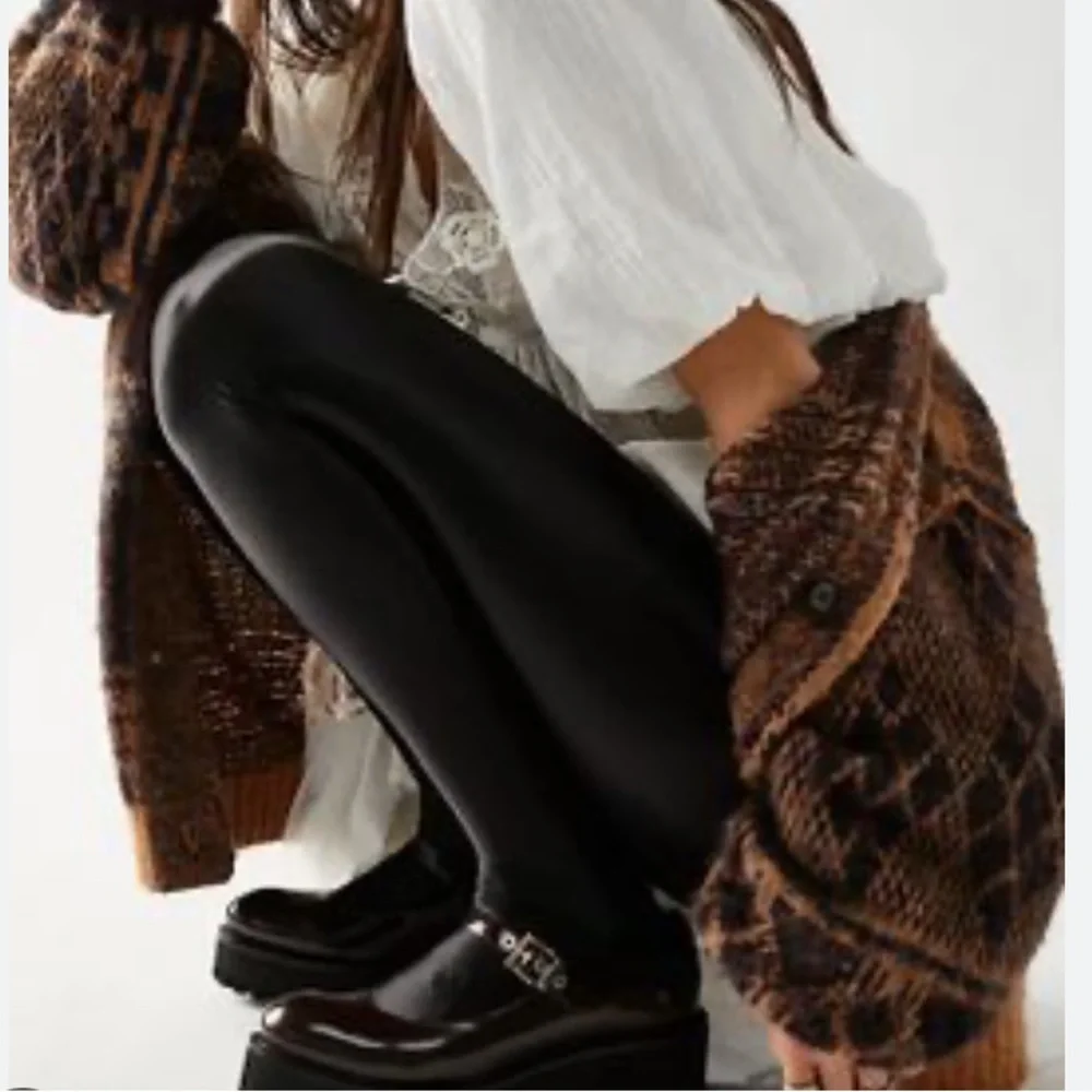 Free people high heel jungle mercury tights black one size